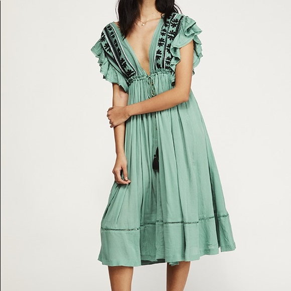 free people will wait for you midi dress